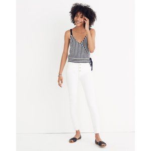 Madewell Finale Tank Top in Cream & Navy Stripe